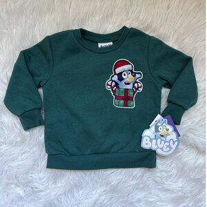Bluey Toddler Winter Holiday Christmas Wish List Sweatshirt, Size 18 Months